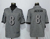Nike Ravens 8 LaMar Jackson Gray Gridiron Gray Vapor Untouchable Limited Jersey,baseball caps,new era cap wholesale,wholesale hats